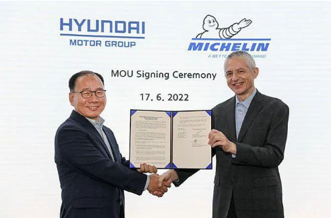 現代汽車與米其林簽約3年，共同研發新輪胎