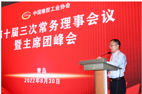 中國橡膠工業協會副會長兼秘書長雷昌純主持了下半場的主席團會議。 中國橡膠工業協會副會長兼秘書長雷昌純主持了下半場的主席團會議。