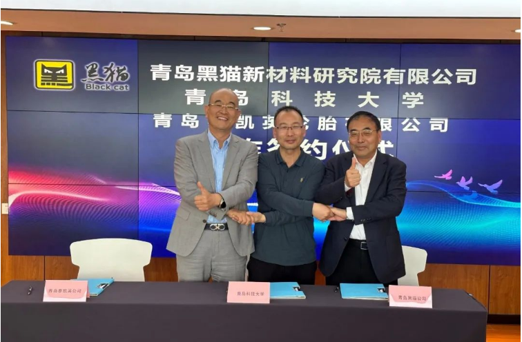 這次戰(zhàn)略合作的簽約儀式標(biāo)志著青島黑貓公司、泰凱英輪胎公司和青島科技大學(xué)將共同努力，共享資源，共同研發(fā)和推廣輪胎產(chǎn)品。這對(duì)于提高中國(guó)輪胎產(chǎn)業(yè)的技術(shù)水平和國(guó)際競(jìng)爭(zhēng)力具有重要意義。