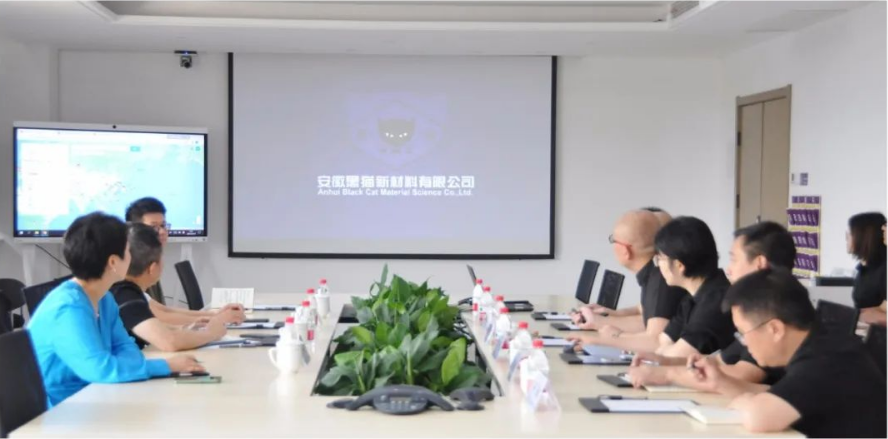 黑貓集團黨委委員、行政總召集人盛旺喜率領相關人員，前往安徽黑貓公司進行實地調研，了解該公司的生產經營情況以及混改企業黨建工作的整改進展。此次調研得到了景焦能源公司和黑貓股份的負責人的陪同。