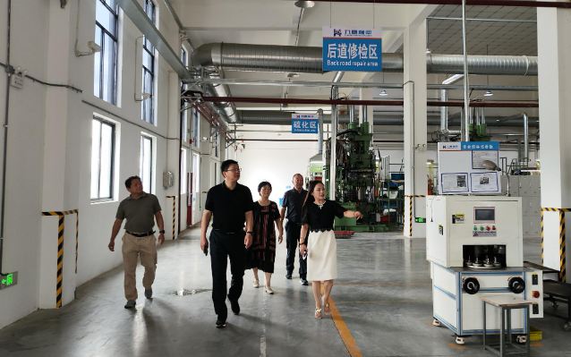 安徽省寧國市政協(xié)黨組書記、主席陳柏平，市政協(xié)黨組副書記、副主席萬輝等一行到九鼎橡塑制品有限公司進(jìn)行了考察和交流。
