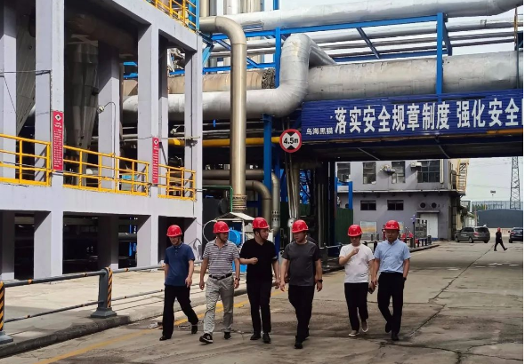 黑貓集團總工程師徐熠一行蒞臨烏海黑貓調研