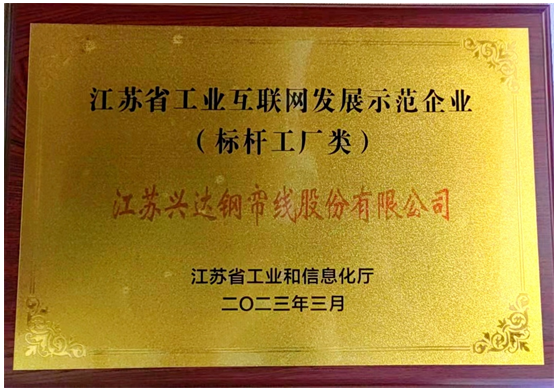 江蘇興達榮獲“2023年度江蘇省工業(yè)互聯(lián)網(wǎng)標桿工廠”稱號，為該公司的數(shù)字化轉(zhuǎn)型之路奠定了堅實基礎(chǔ)。未來，江蘇興達表示將進一步整合先進技術(shù)，推動行業(yè)智能化生產(chǎn)水平的提升，為橡膠行業(yè)的智能制造和綠色制造作出更大貢獻。