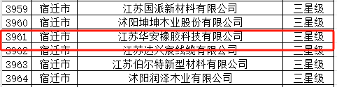 江蘇華安橡膠科技有限公司獲得了三星級上云企業的認可。該公司以其自主品牌“國新”、“國豪”、“華安”而聞名，目前正積極推進上市工作，為其在數字化領域的發展提供了更多的機會。