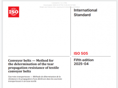 浙江奮飛主導修訂，〈ISO 505:2025〉輸送帶標準正式落地
